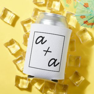 Custom Wedding Can Coolers, Personalised Monogramm Can Cooler