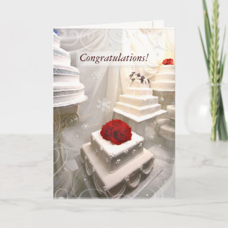 Custom Wedding Congratulations Greeting Card