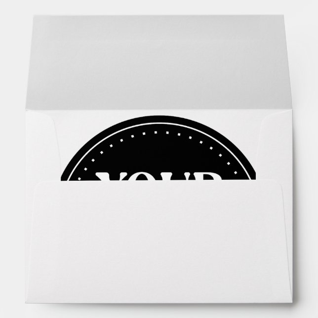 Custom Wedding, Elegant, Anniversary Gifts Envelope (Back (Bottom))