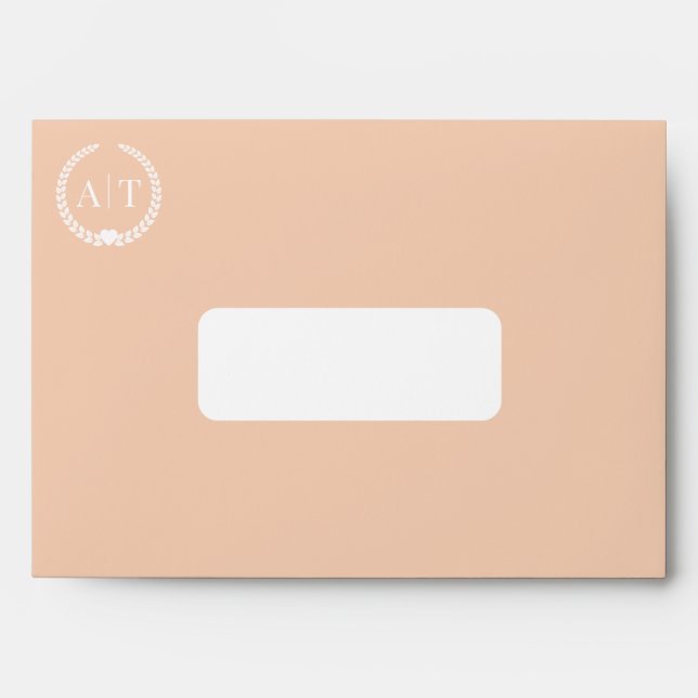 Custom Wedding Envelopes with Return Address (Front)