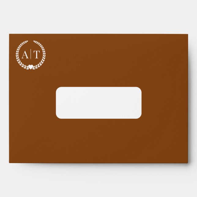 Custom Wedding Envelopes with Return Address (Front)
