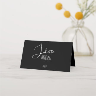 Custom Wedding/Event Name Placeholders Place Card