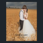 Custom Wedding Faux Wrapped Canvas Print<br><div class="desc">Add your best wedding photo to this faux wrapped canvas print. Easily add your custom text too. An ideal gift for yourself,  family or friends.</div>