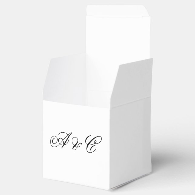 Custom Wedding Favour Box (Opened)