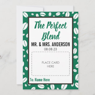 CUSTOM Wedding Favour Coffee Gift Card Holder