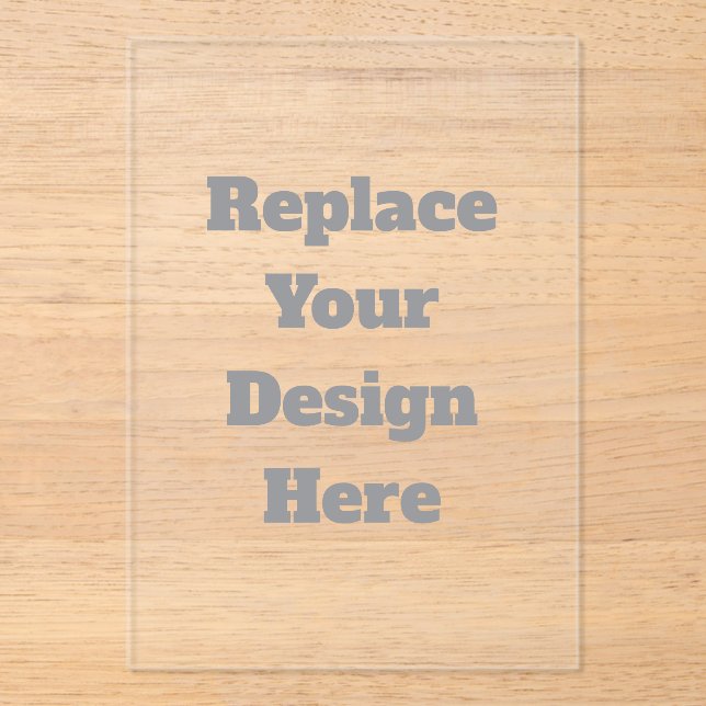  Custom Wedding Gift – Create Your Own Personalize Acrylic Invitations (Front)