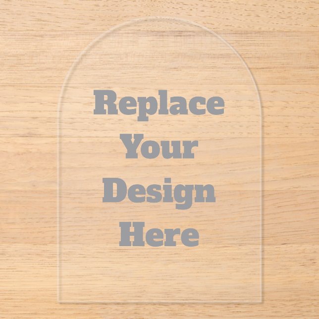  Custom Wedding Gift – Create Your Own Personalize Acrylic Invitations (Front)