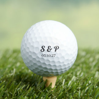 Custom Wedding Golf Ball, Wedding favour, Bar Deco Balls