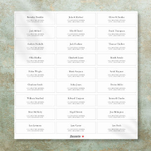 Custom Wedding Guest Address Labels