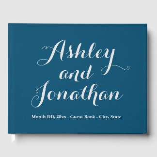 Custom Wedding Guest Book Personalised Guestbook