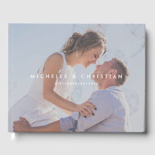 Custom Wedding Guest Book with Photo