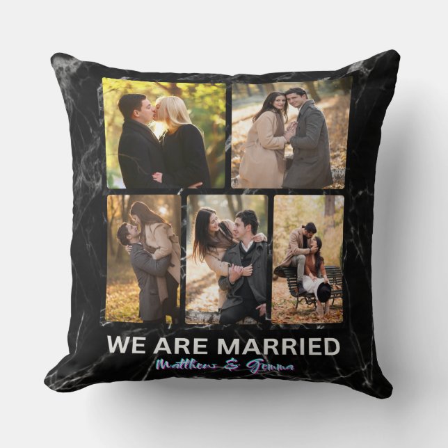 Custom Wedding Home Decor Cushion (Front)