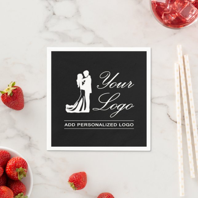 Custom Wedding Idea Personalised Photo Design Napkin (Insitu)