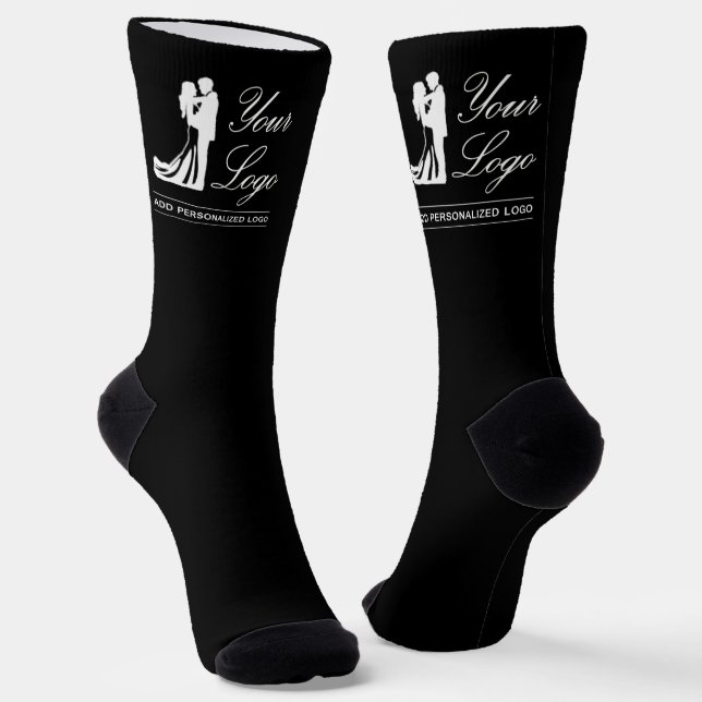 Custom Wedding Idea Personalised Photo Design Socks (Angled)