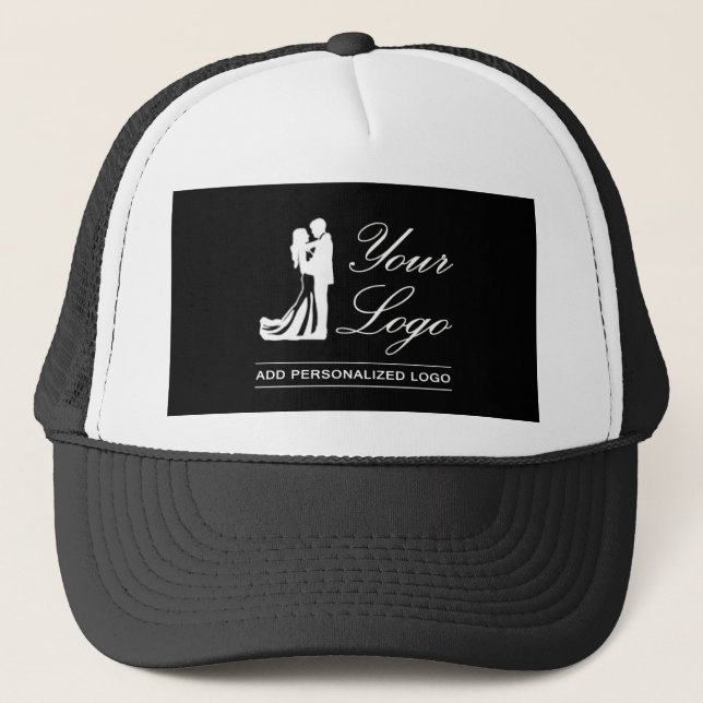 Custom Wedding Idea Personalised Photo Design Trucker Hat (Front)