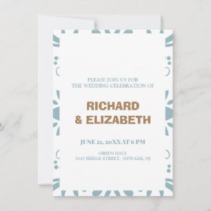 Custom wedding invitation