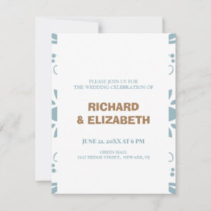 Custom wedding invitation