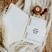 Custom Wedding Invitation Belly Band Wraps