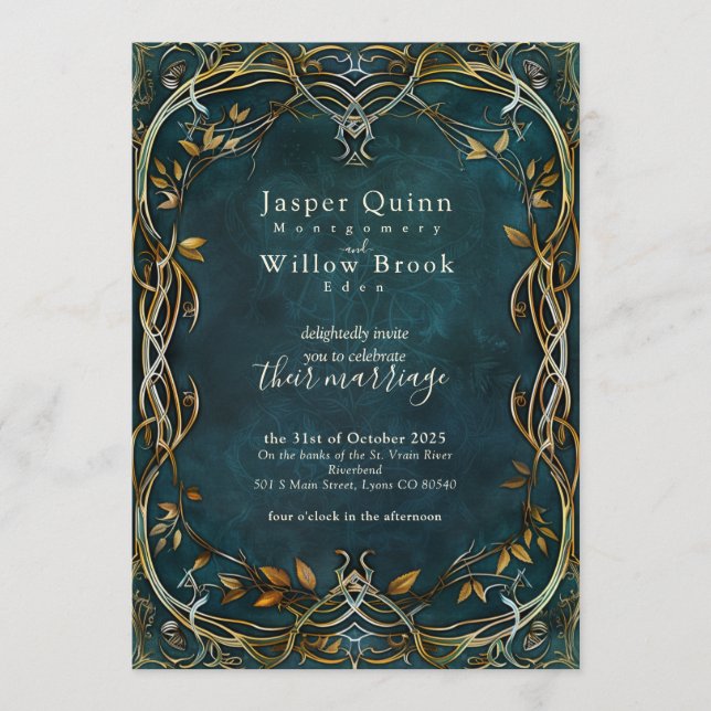 Custom Wedding Invitation - Fantasy (Front)
