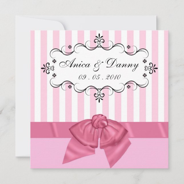 Custom Wedding Invitation - for Anica & Danny (Front)
