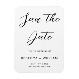 Custom Wedding Invitation Magnet