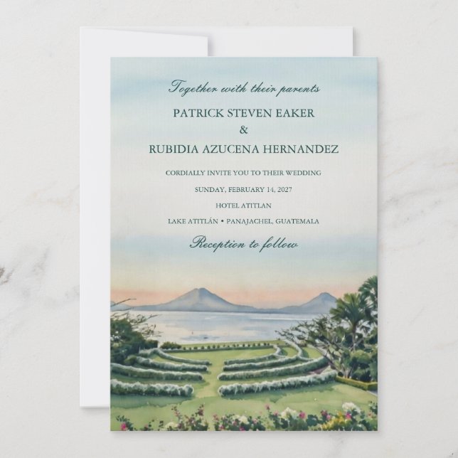 Custom Wedding Invitations (Front)
