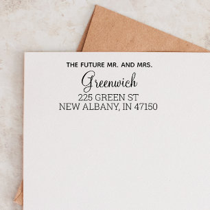 Custom Wedding Invitations Modern Return Address Self-inking Stamp