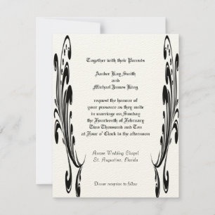 Custom Wedding Invitations two side print