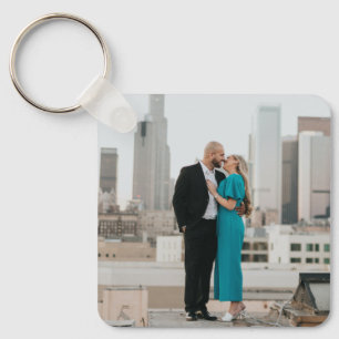 Custom Wedding Keepsake Photo Key Ring