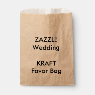 Custom Wedding KRAFT Paper Favour Bag