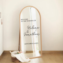Custom Wedding Mirror Decal, Shower, Parties,