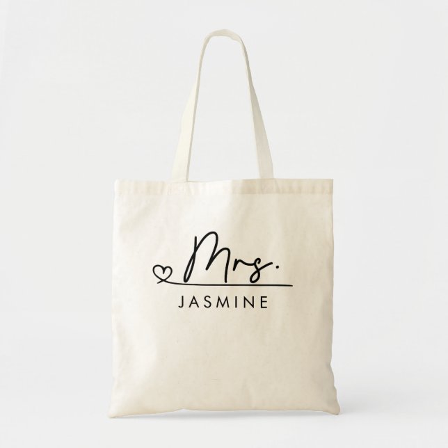  Custom Wedding Monogram  Tote Bag (Front)