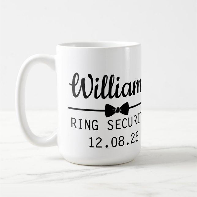  Custom Wedding mug with Name and Wedding Date (Left)