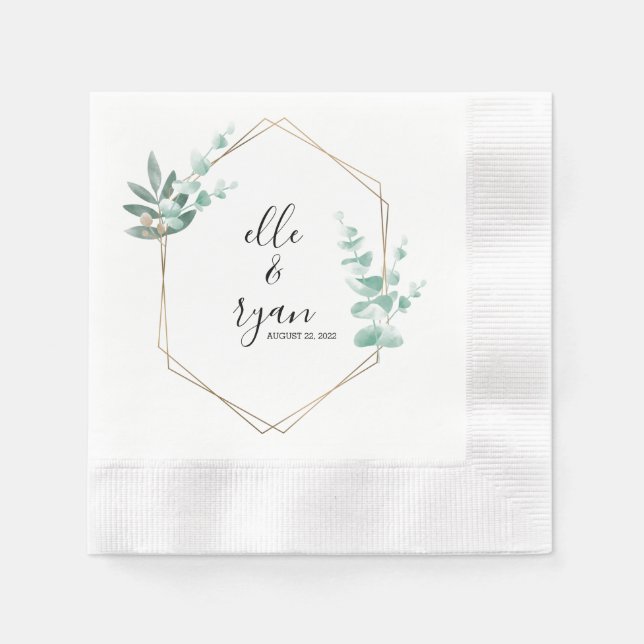 Custom Wedding Napkins (Front)