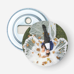 Custom Wedding Photo Bottle Opener