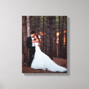 Custom Wedding Photo Canvas Art Print