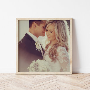 Custom Wedding Photo Personalised Art Print