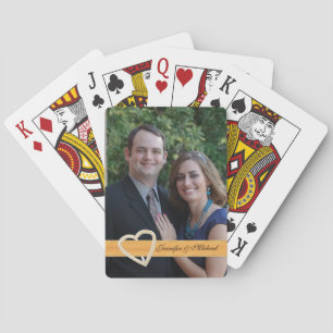 Custom Wedding Photo Playing Cards