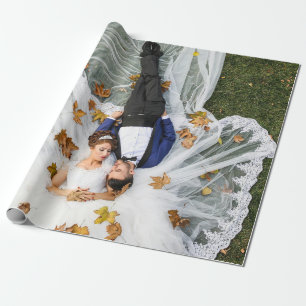 Custom Wedding Photo Wrapping Paper