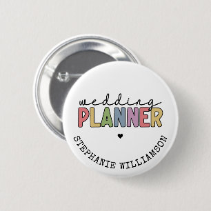 Custom Wedding Planner Event Planner 6 Cm Round Badge