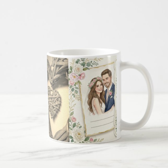 Custom Wedding Portrait Mug  (Right)
