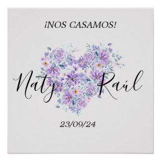 Custom Wedding Poster