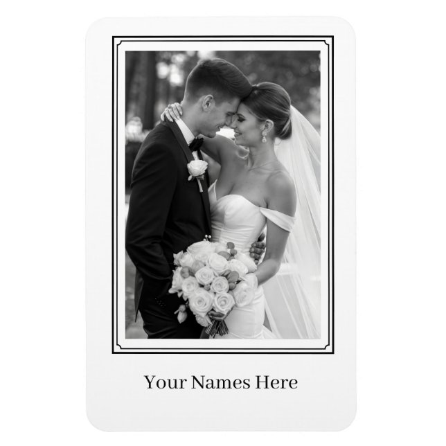 Custom Wedding Potrait  Magnet (Vertical)