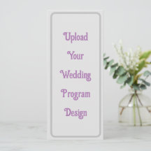 Custom Wedding Programs - Elegant & Minimalist