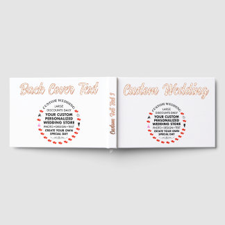 Custom Wedding Real Foil Guest Book - ROSE GOLD