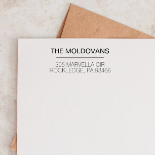 Custom Wedding Return Address Personalised Rubber Stamp