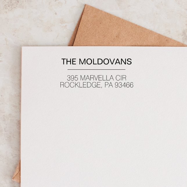 Custom Wedding Return Address Personalised Rubber Stamp (Creator Uploaded)