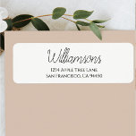 Custom Wedding Return Labels<br><div class="desc">Custom wedding labels</div>