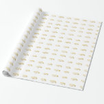 Custom Wedding Ring Wrapping Paper<br><div class="desc">Customisable wedding ring wrapping paper. Great for weddings, anniversaries, bridal showers, and so on.</div>