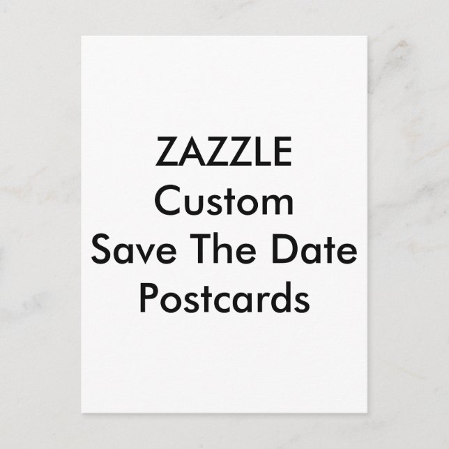 Custom Wedding Save The Date Invitation Postcards (Front)